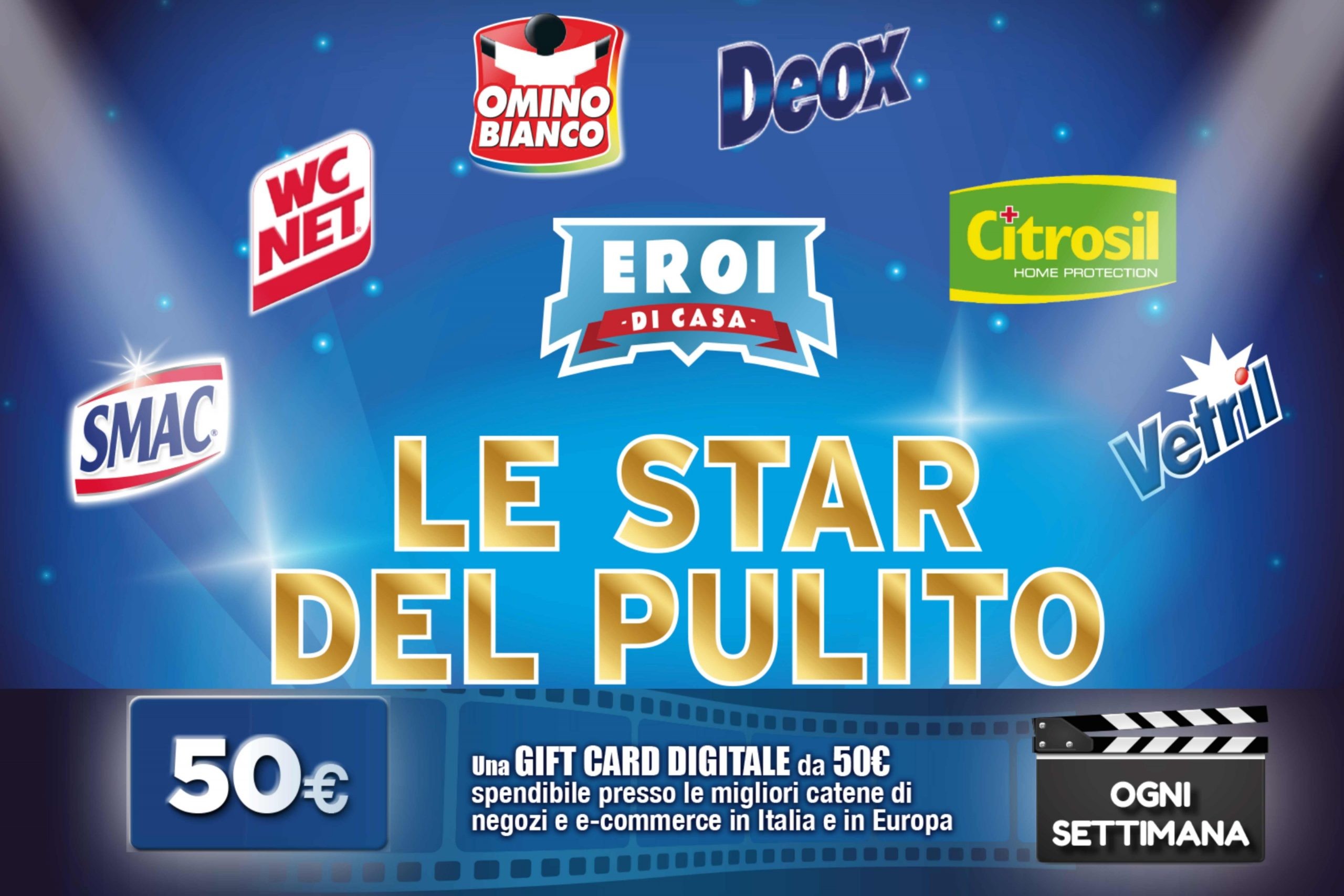 Concorso “Le star del pulito”: come vincere una gift card da 50€ e una Smart Tv Samsung