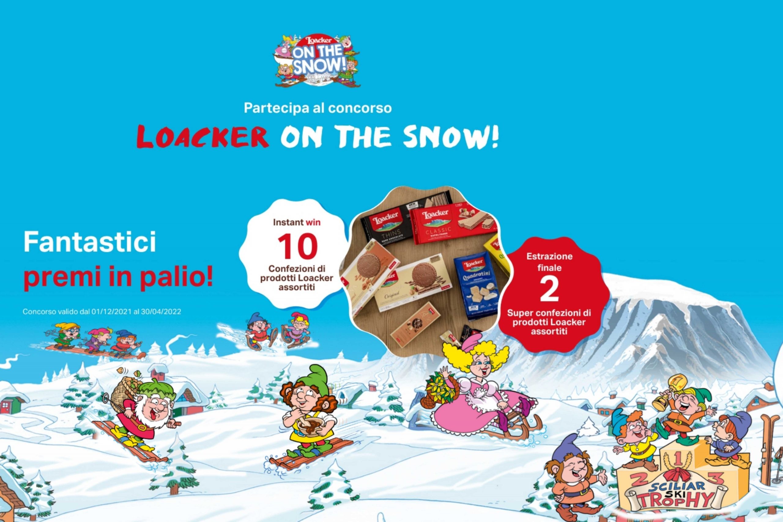 Concorso gratuito “Loacker on the snow”: come vincere gratis confezioni di prodotti Loacker