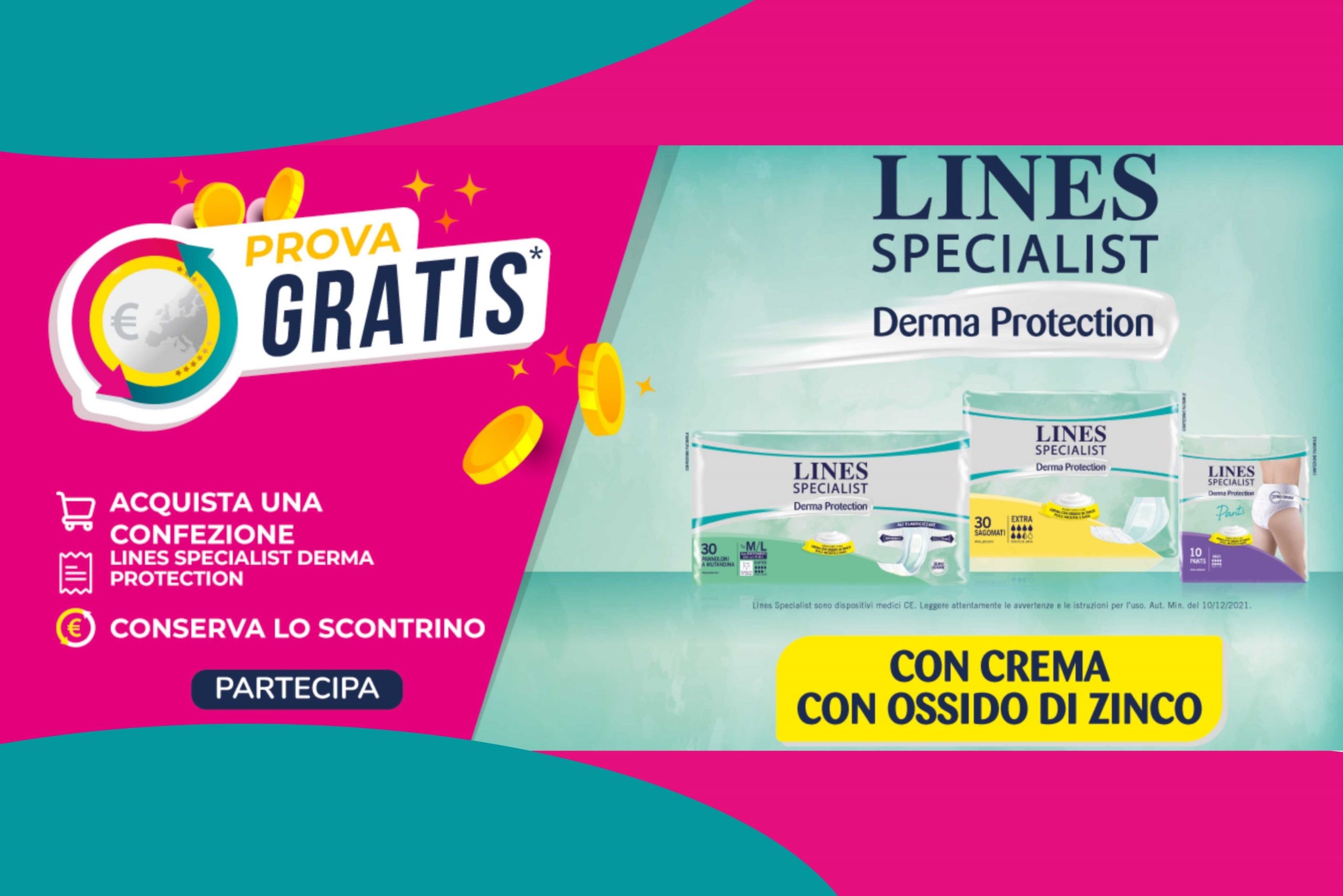 Cashback “Provami Gratis” by Lines Specialist Derma Protection: come ricevere il rimborso del 100%