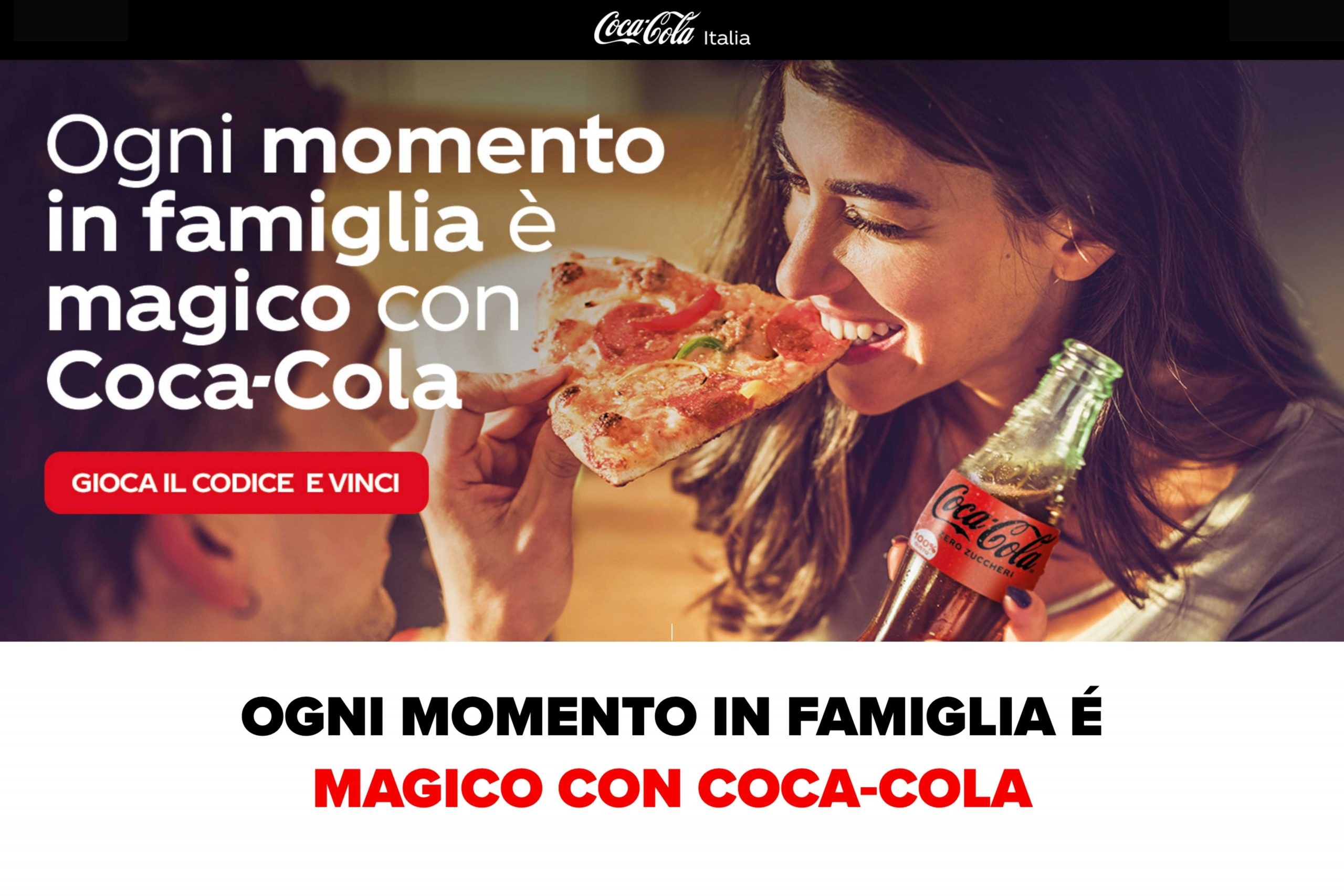 Concorso “Ogni momento in famiglia è magico con Coca-Cola”: come vincere premi brandizzati, proiettori Samsung e bicchieri personalizzati