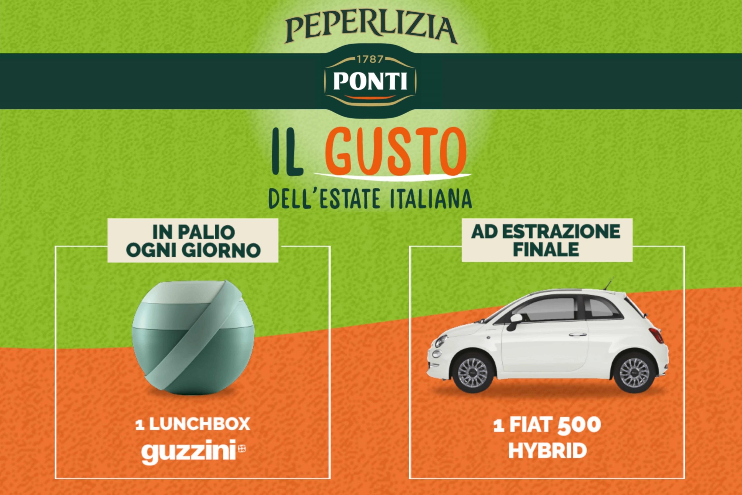 Concorso Ponti IL GUSTO DELL’ESTATE ITALIANA: Vinci Lunch Box by Guzzini® e una FIAT 500 HYBRID