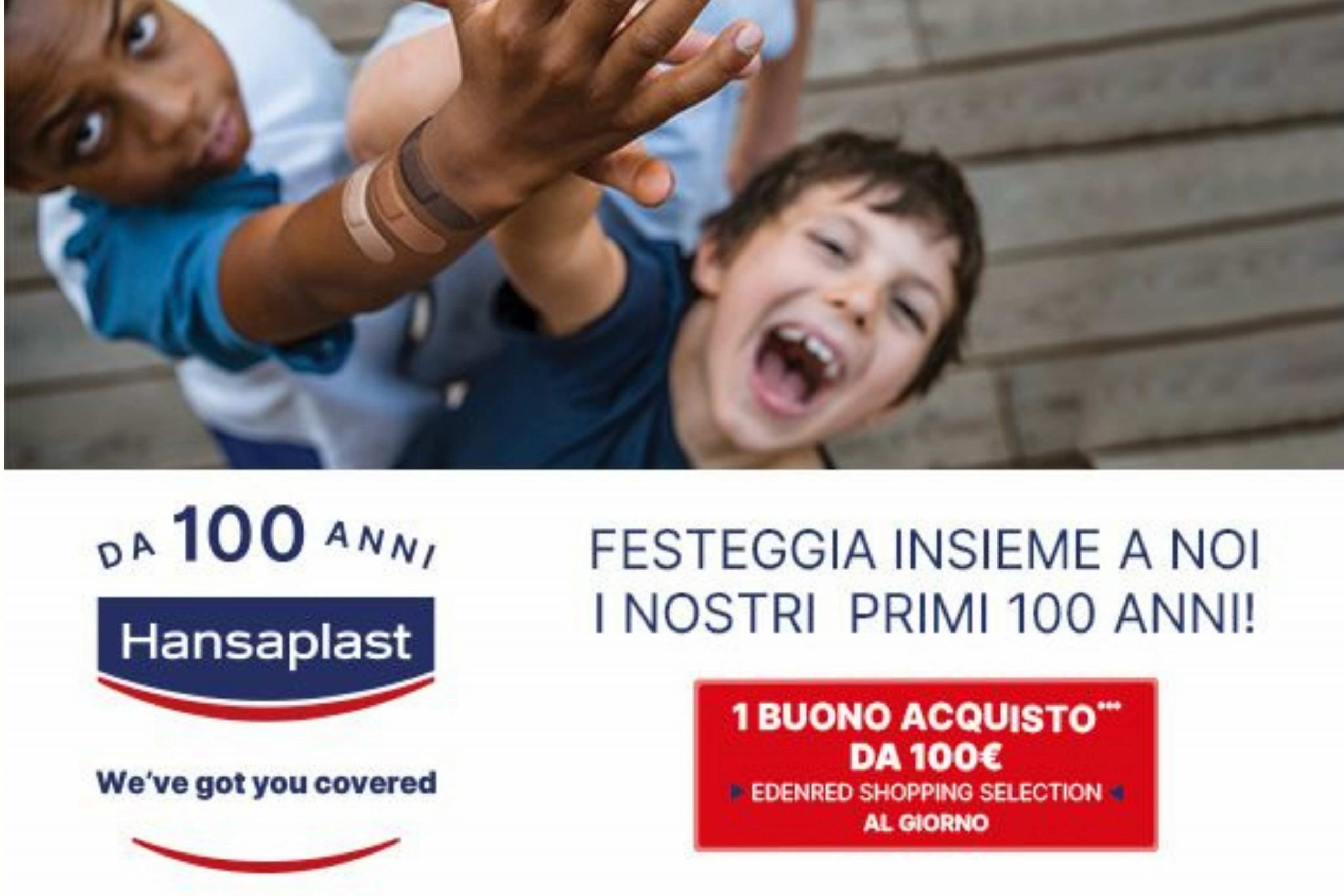 Concorso “100 anni” by Hansaplast : in palio 1 Buono Acquisto Edenred Shopping da 100€