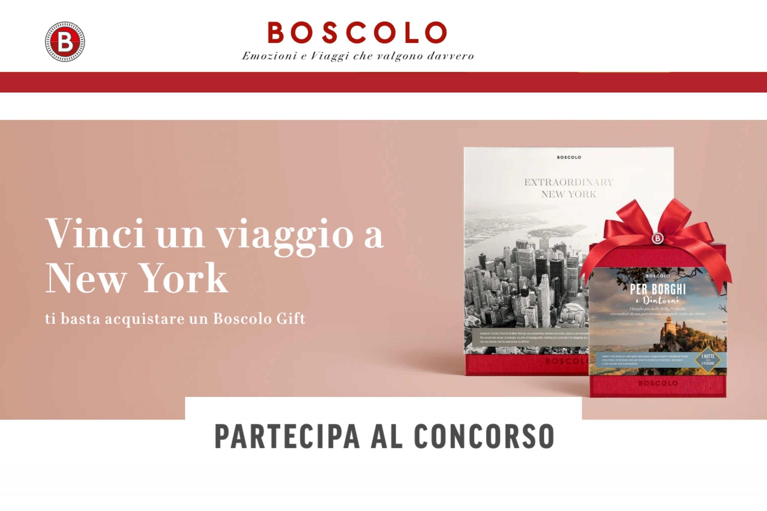 Concorso Boscolo Gift: Come vincere un viaggio a New York